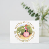 Carte Postale Marie Avait un Petit Agneau (Debout devant)