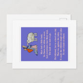 Carte Postale Marie avait un petit agneau (Devant / Derrière)