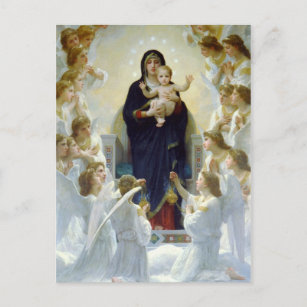 Carte Postale Marie avec les anges - Regina Angelorum