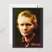 Carte Postale Marie Currie (Devant / Derrière)