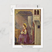 Carte Postale Marie De L'Annonciation De Giotto Di Bondone (Devant / Derrière)