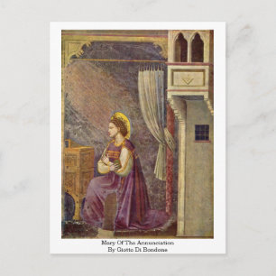 Carte Postale Marie De L'Annonciation De Giotto Di Bondone