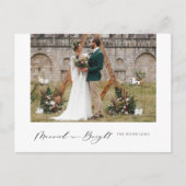 Carte postale Marié et brillant moderne minimalist (Devant)