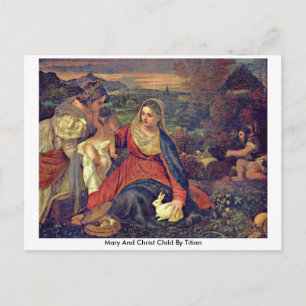 Carte Postale Marie Et Christ Enfant Par Titien