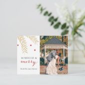 Carte postale Marié et Joyeux Noël (Debout devant)