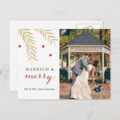 Carte postale Marié et Joyeux Noël (Devant / Derrière)
