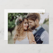 Carte Postale Marié et un script lumineux de vacances (Devant / Derrière)