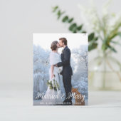 Carte Postale Marié & Joyeux Mariage Noël Photo L (Debout devant)