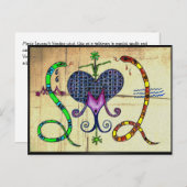 Carte Postale Marie Laveau Voodoo Vévé (Devant / Derrière)