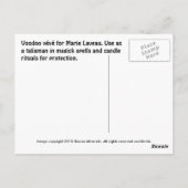 Carte Postale Marie Laveau Voodoo Vévé (Dos)