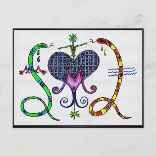 Carte Postale Marie Laveau Voodoo Vévé (Devant)