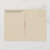 Carte Postale Marie, Mater Dolorosa & Jésus, Ecce Homo (Dos)