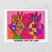 Carte Postale 'marié trop longtemps' (Devant)