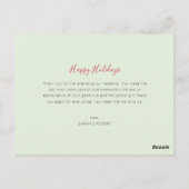 Carte Postale MARIED & BRIGHT mariage de vacances faire-part (Dos)