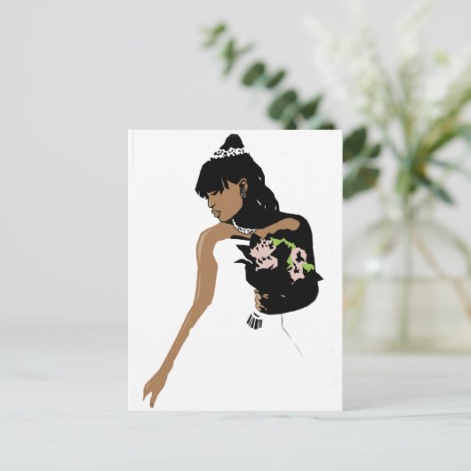 Carte Postale Mariée 2 (Debout devant)