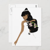 Carte Postale Mariée 2 (Devant / Derrière)