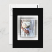 Carte Postale mariée à fleurs (Devant / Derrière)