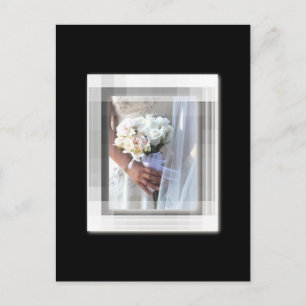 Carte Postale mariée à fleurs