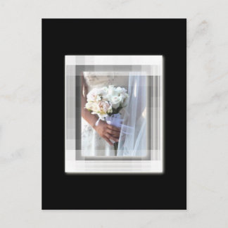 Carte Postale mariée à fleurs