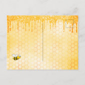 Carte Postale Mariée d'abeilles pour être l'invitation de la dou (Dos)