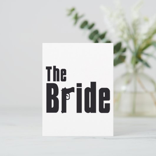 Carte Postale Mariée de la mafia (Debout devant)