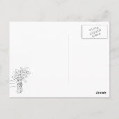 Carte Postale Mariée d'ivoire (Dos)