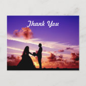 Carte Postale Mariée et chambre en Merci Sunset (Devant)