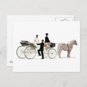 Carte Postale Mariée et chambre et un transport Mariage (Devant / Derrière)