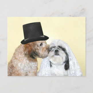 Carte Postale Mariée et fille de Canine