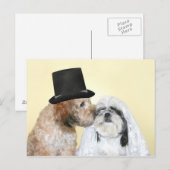 Carte Postale Mariée et fille de Canine (Devant / Derrière)