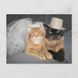 Carte Postale Mariée et fille Kitty