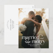 Carte postale Mariée et Joyeuse photo de vacances (Devant / Derrière)