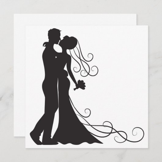 Carte postale Mariée et mariée (Devant / Derrière)