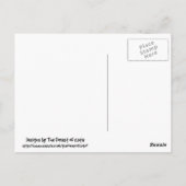 Carte Postale Mariée et mariée de cochon volant Merci (Dos)