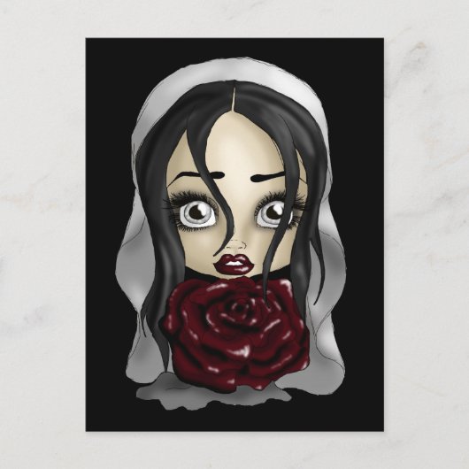 Carte Postale Mariée gothique (Devant)