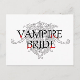 Carte postale Mariée Vampire