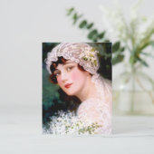 Carte Postale Mariée Vintage (Debout devant)