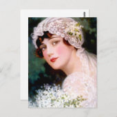 Carte Postale Mariée Vintage (Devant / Derrière)