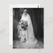 Carte Postale Mariée vintage (Devant / Derrière)