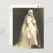 Carte Postale Mariée vintage (Devant / Derrière)