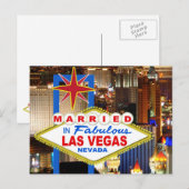 Carte Postale Mariés À LAS VEGAS (Devant / Derrière)