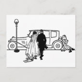 Carte Postale Mariés de style années 1920 (Devant)