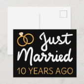 Carte Postale Mariés depuis 10 ans IV (Devant / Derrière)