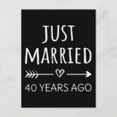 Carte Postale Mariés depuis 40 ans déjà I (Devant)