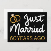 Carte Postale Mariés depuis 60 ans IV (Devant / Derrière)