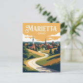 Carte Postale Marietta États-Unis (Debout devant)