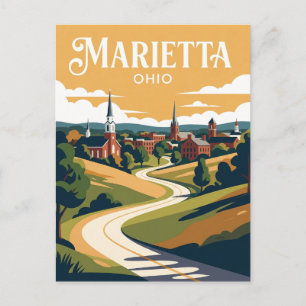 Carte Postale Marietta États-Unis
