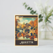 Carte Postale Marietta, Géorgie | VINTAGE (Debout devant)