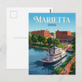 Carte Postale Marietta Ohio (Devant / Derrière)