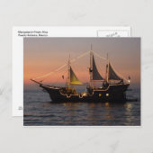 Carte Postale Marigalante au coucher du soleil (Devant / Derrière)